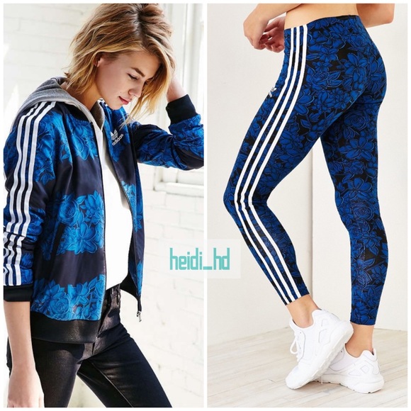 adidas Pants - Adidas Originals Blue Floral Set